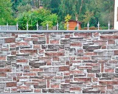 фото Профнастил под камень