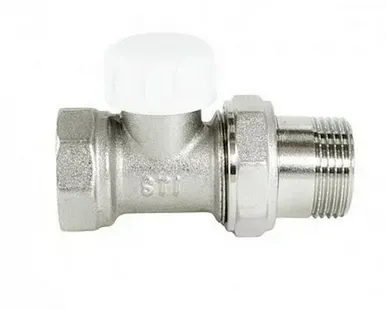 фото Клапан запорный прямой 1/2 внутренняя/наружная резьба STI 2034