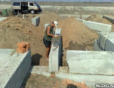 фото Установка ФБС блоков