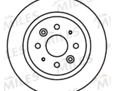 фото Miles Диск тормозной задний (к т 2 ед) Spectra ор 0K2AA26251A Miles K010233