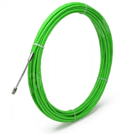Фото №0 Протяжка из плетеного полиэстера с фиксированным наконечником 4 мм, длина 20 м PET-1-4.0/20 76656 Fortisflex