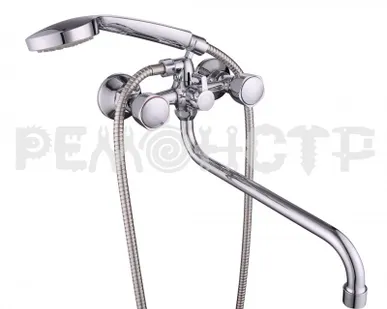 фото Смеситель для ванной 310 силумин двухручковый BBD-2013S-35S-59, 1/2' Lucky Tap, 1/10 П
