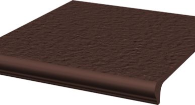 фото Клинкер ступень прямая с капиносом структ.30x33 NATURAL BROWN