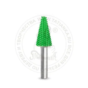 Фото №0 6T12-70 - Конус, Ø хвостовика 6мм, Ø фрезы X 12,7мм, L фрезы 25,4мм (coarse/зел)