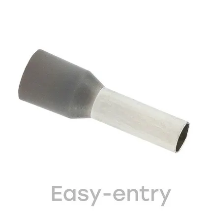 Фото №0 Наконечник штыревой втулочный изол. НШвИ 4.0-9 (уп.50шт) EKF nhvi-4.0-9