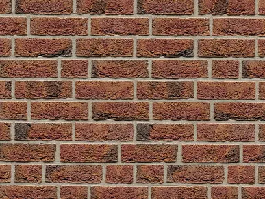 фото Muhr Клинкерный кирпич MUHR Klinker EM - NF 1 Bronze-bunt geflammt grob besandet 210x100x65