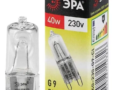 фото Лампа галогенная G9-JCD-40-230V-Cl 40Вт капсула G9 230В Эра C0027378
