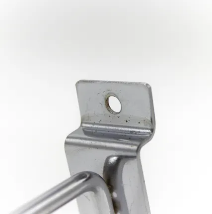 Фото №0 Крючок металлический на экономпанель 100мм, d.6мм, хром, без наконечника