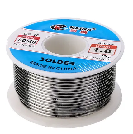 Фото №0 Припой ПОС-60 Ø0.8-1.5мм 100гр Kaina CF-10