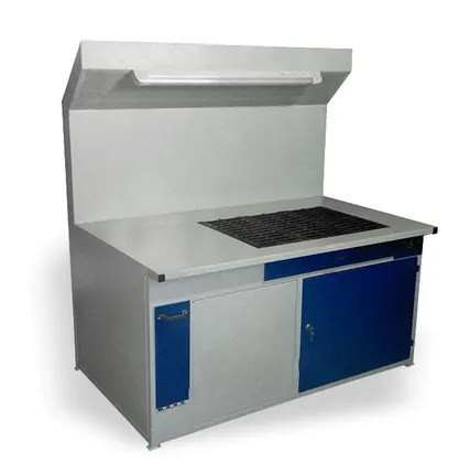 Фото №0 Стол сварщика ССКВУ 2 с вытяжкой и пусковым управлением