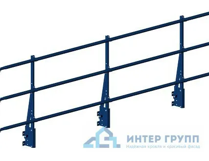 Фото №0 Ограждение парапетное PRESTIGE H-900/3,0м (3трубы) ГОСТ Р 53254-2009 V1; V2