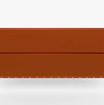 Фото №0 Сайдинг Металлический сайдинг «Евробрус» Premium, 0.5 мм RAL 2004, Оранжевый