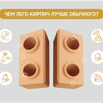 Фото №3 Лего-кирпич желтый