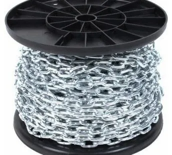 фото Цепь сварная короткозвенная оцинкованная DIN 766, 2мм (100м)