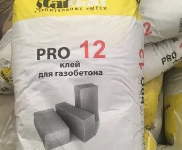 фото STARBAU клей для газобетона PRO 12