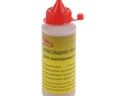 фото Порошок красящий для малярных шнуров (красный) 115 г