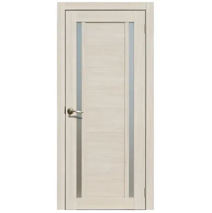 Фото №0 Дверь межкомнатная 203 (La Stella) стекло матовое, экошпон, Ясень снежный 2000х800мм