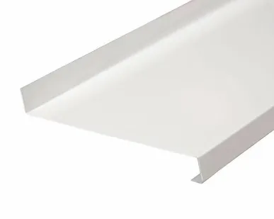 фото Отлив стальной 90 мм белый, 6м