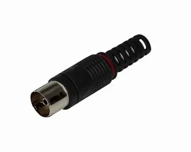 фото Разъем антенный на кабель гнездо-TV черный Rexant