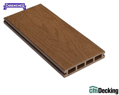 фото Террасная доска из ДПК CM Decking "Bark" цвет: Тик, 140x25 мм (цена м2)