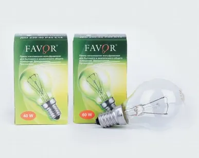 фото Лампа накаливания 'шар' прозрачная 40Вт Е14 BELSVET