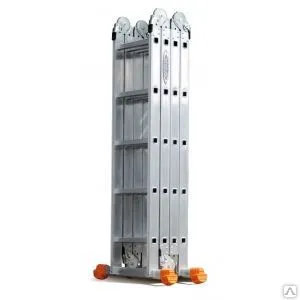 Фото №0 Универсальная лестница-трансформер эйфель классик 4х5