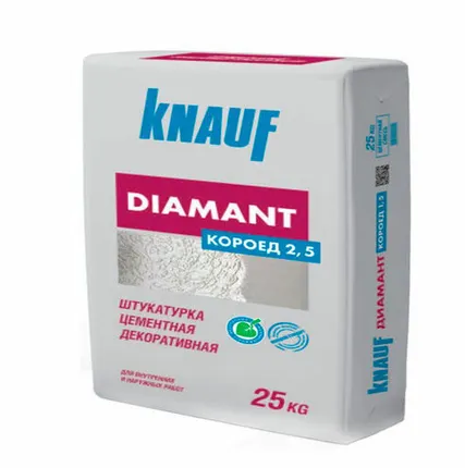 Фото №0 Штукатурка Кнауф Диамант Короед 2,5мм 25кг