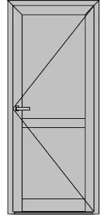 фото Дверь алюминиевая внутренняя "холодная" Вариант 8