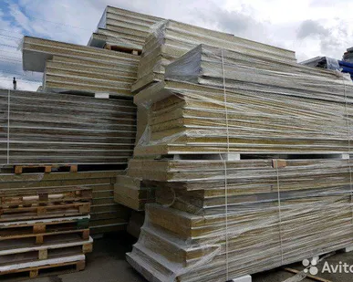 фото Сэндвич-панель минвата 100 мм 4,5 м