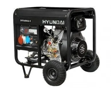 фото Дизельный генератор Hyundai DHY 6000LE-3 + колеса
