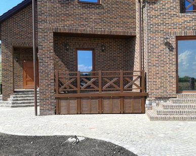 фото Терраса деревянная - банкон
