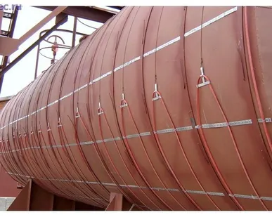 фото Электрообогрев промышленных цистерн и резервуаров.Гибкий ТЭН.Кабель.