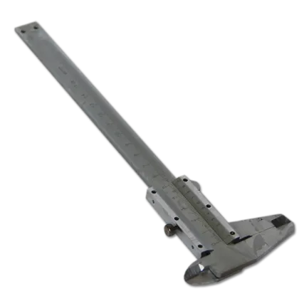 Фото №0 Штангенциркуль "SANTOOL" 0,02 мм 150 мм хромированный с глубиномером