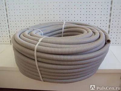 Фото №0 Труба гофрированная ПВХ D=16..50 с протяжкой в наличии