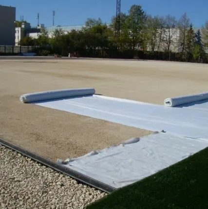 Фото №0 Укладка геоткани (между основанием о дор.одеждой)