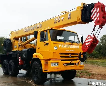 Фото №0 Автокран Галичанин КС 55713-5 , г.п. 25 т.н. , вылет стрелы 22 метра, 6х6 (вездеход)