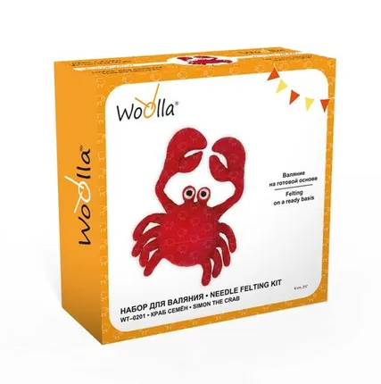 Фото №0 "Woolla" WT-0201 "Краб Семен" набор для валяния .