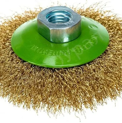 Фото №0 274300 Щетка для УШМ проволочная конусная 100мм