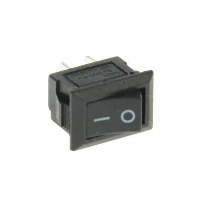 Фото №0 Выключатель-кнопка для электроприборов 2 положения черный RWB-101 REXANT