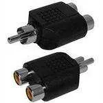 Фото №0 Переходник 2 гнезда RCA - штекер RCA