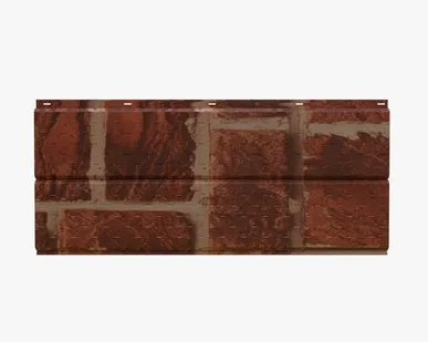 фото Сайдинг Потолочно-фасадная панель «Софит» перфорированный покрытие древний кирпич Россия, 0.45-0.5 мм