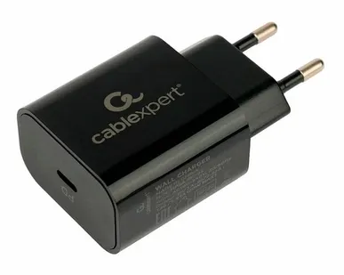фото Сетевое з/у Cablexpert 3A Type-C QC3.0/PD 20W black (MP3A-PC-45)