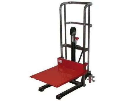 Фото №0 Штабелер ручной с гидравлическим подъемом с платформой LMP 085, г/п 400 кг,
