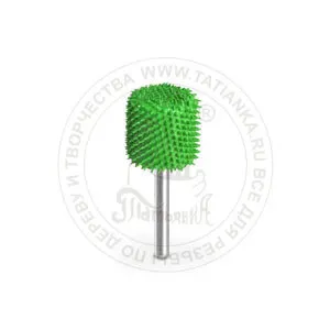 фото SUB-18C12R2T-50 - Цилиндр, Ø хвостовика 3,2мм, Ø фрезы X 12,7мм, L фрезы 12,7мм (coarse/зеленый)