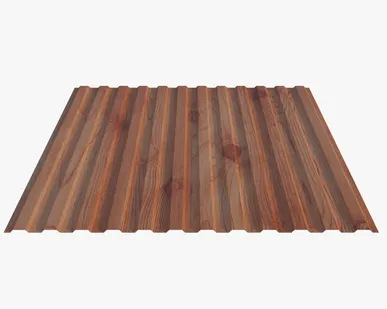 фото Профнастил Н10.40 покрытие 3D свет Дерево Россия, 0.45-0.5 мм