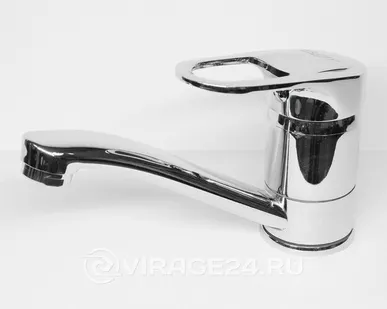 фото Смеситель для кухни 40мм, хром, силумин, крепление гайка, FRUD