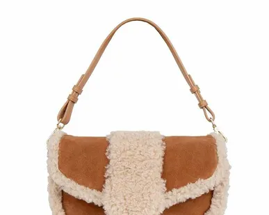 фото Коньячная замшевая сумка Кортина TJ COLLECTION YB 5232034 CGS