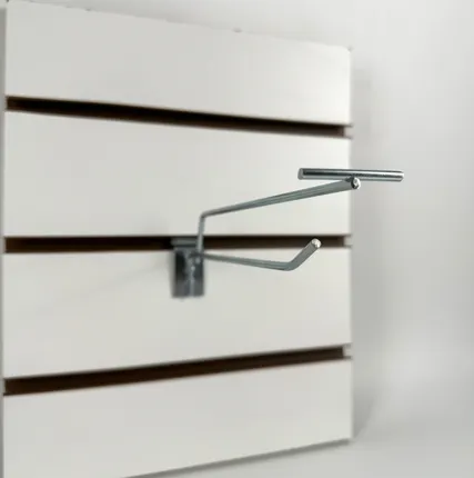 Фото №0 Крючок на экономпанель одинарный с ценникодержателем 200мм, d=4мм, цинк