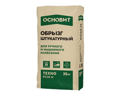 фото Штукатурный обрызг ОСНОВИТ ТЕХНО PC20 M, 25 кг