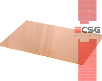 фото Лист медный 1х600х1500 мяг, марка М3